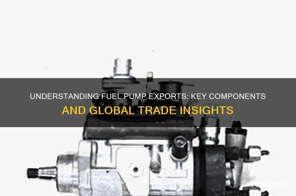 what is a fuel pump export