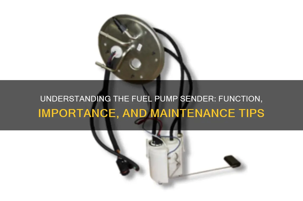 what is a fuel pump sender
