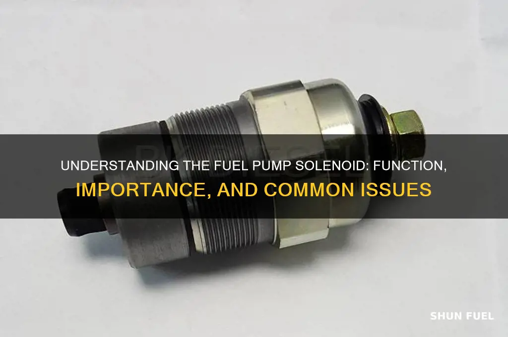 what is a fuel pump solenoid