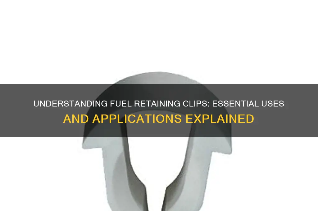 what is a fuel retaining clip used for