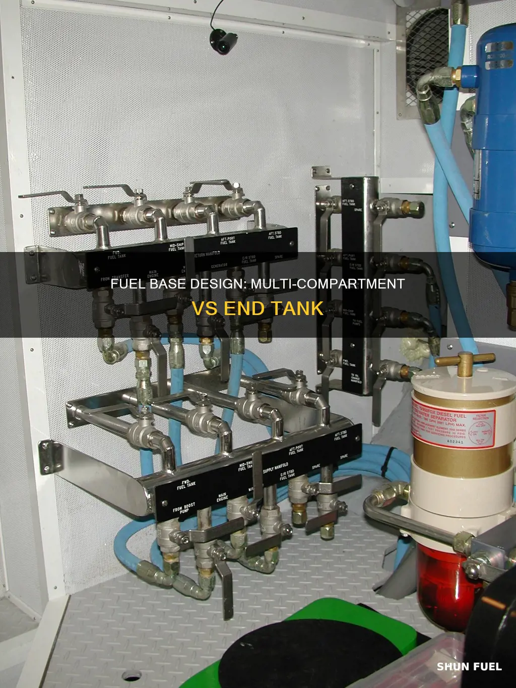 what is a multi compartment fuel base vs end tank