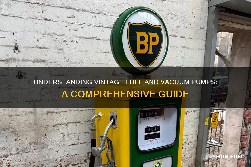 what is a vintage fuel and vacuum pump