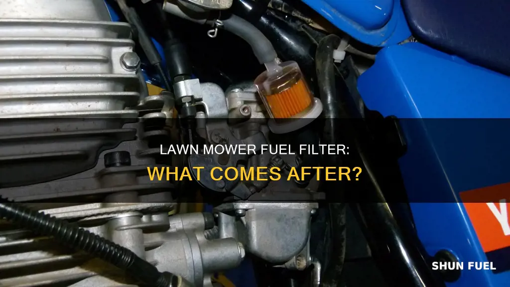 what is after the fuel filter in a lawn mower