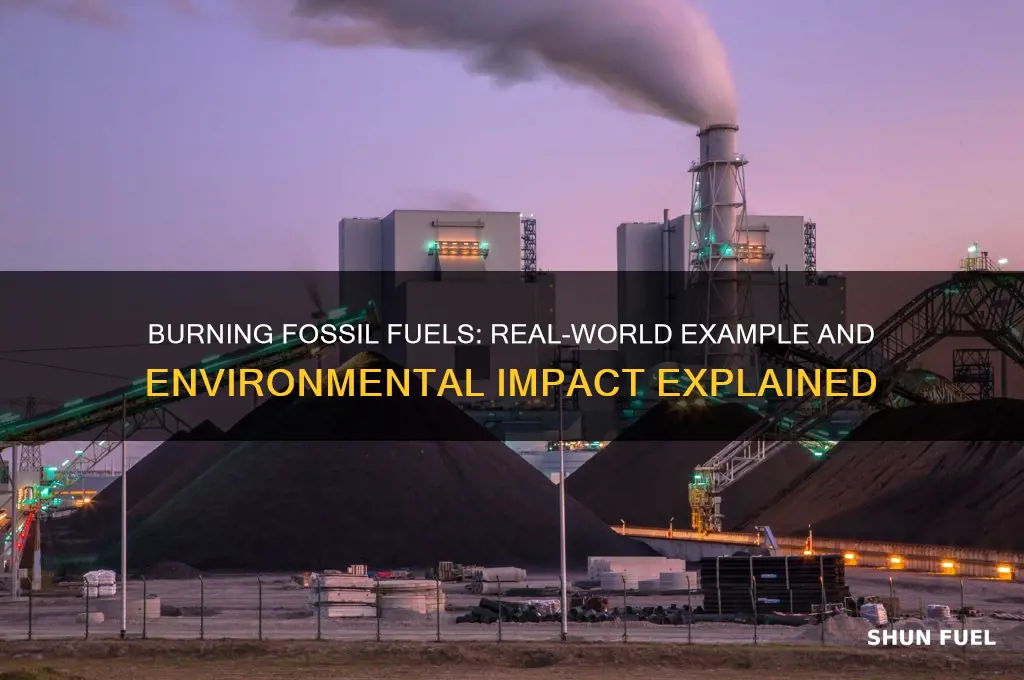 what is an example of burning fossil fuels