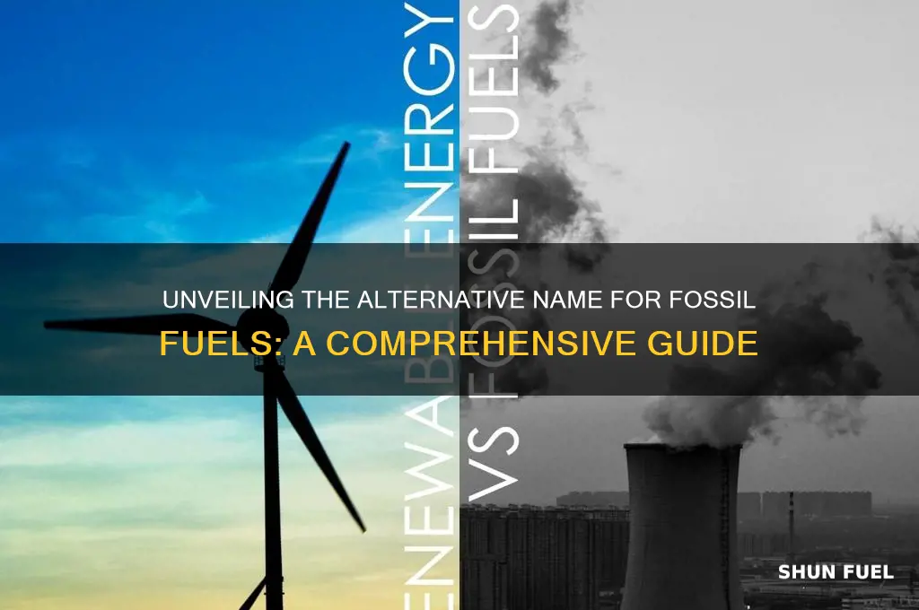 what is another name for a fossil fuel