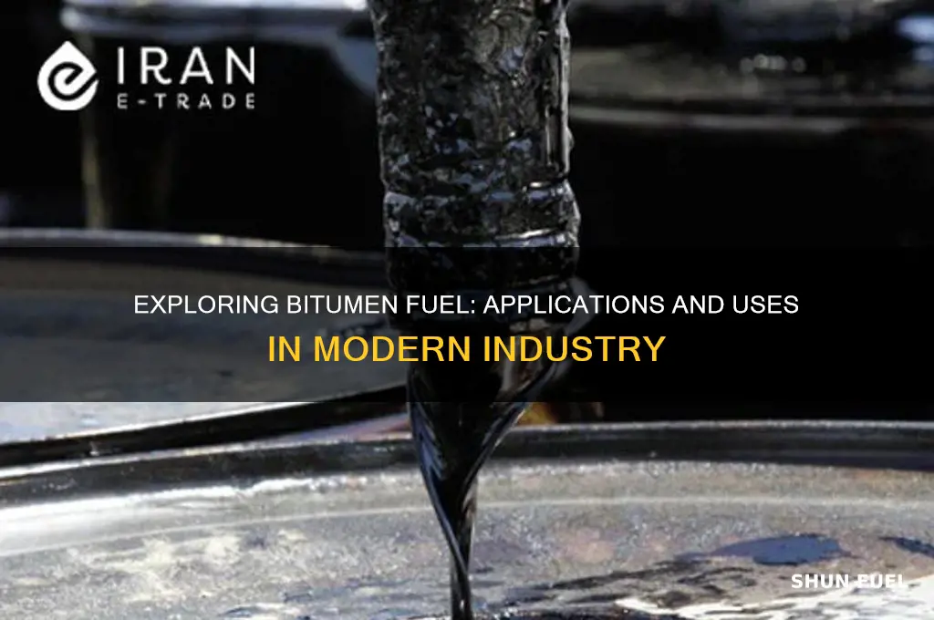 what is bitumen fuel used for