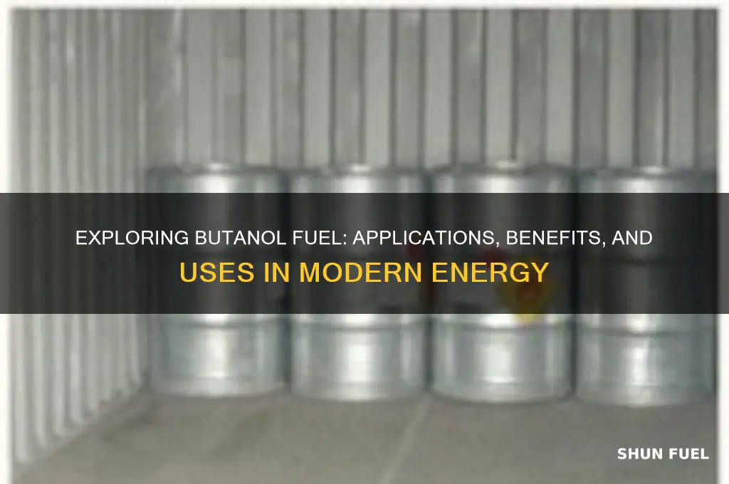 what is butanol fuel used for