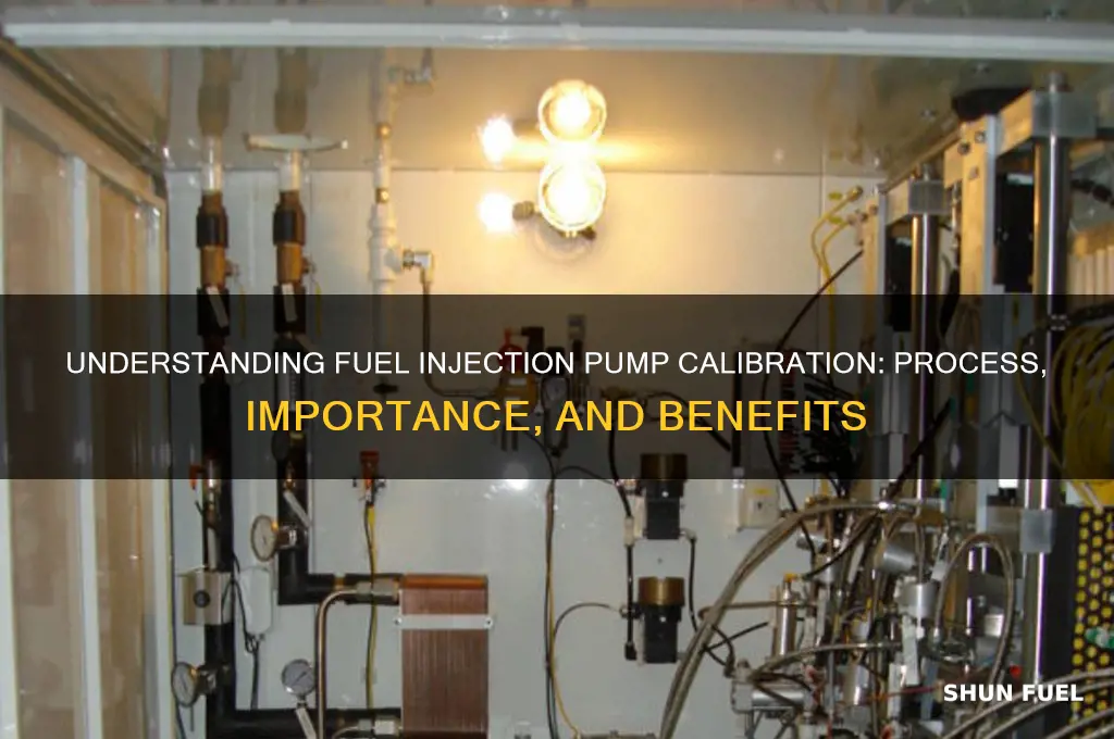 what is calibration of fuel injection pump