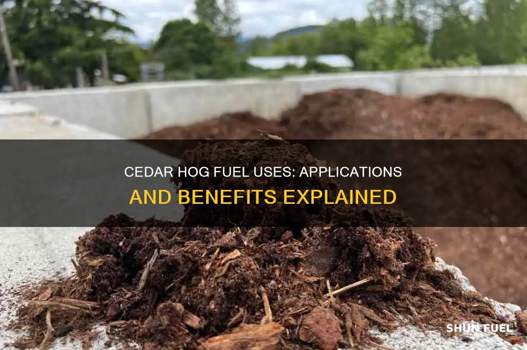 what is cedar hog fuel used for