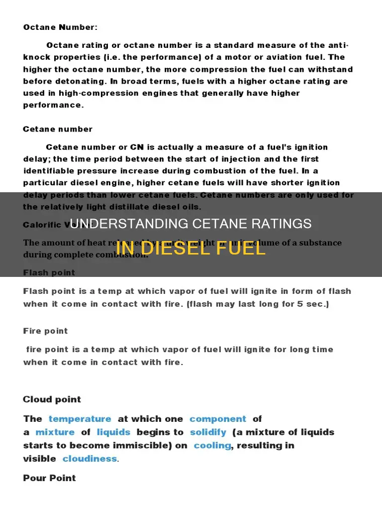 what is cetane in diesel fuel
