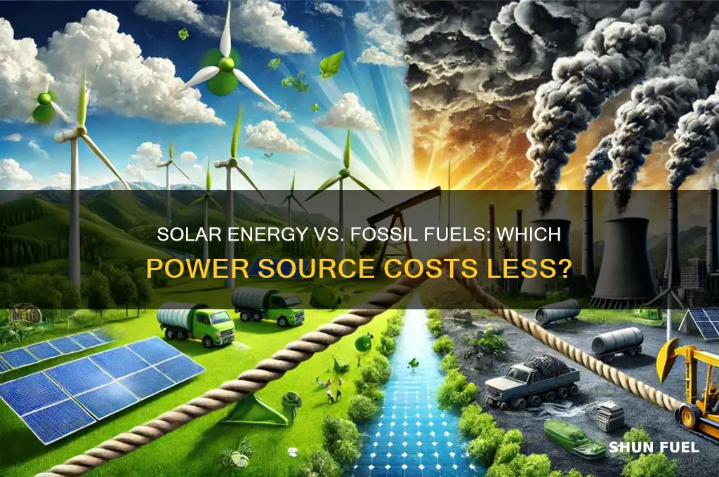 what is cheaper solar energy or fossil fuels