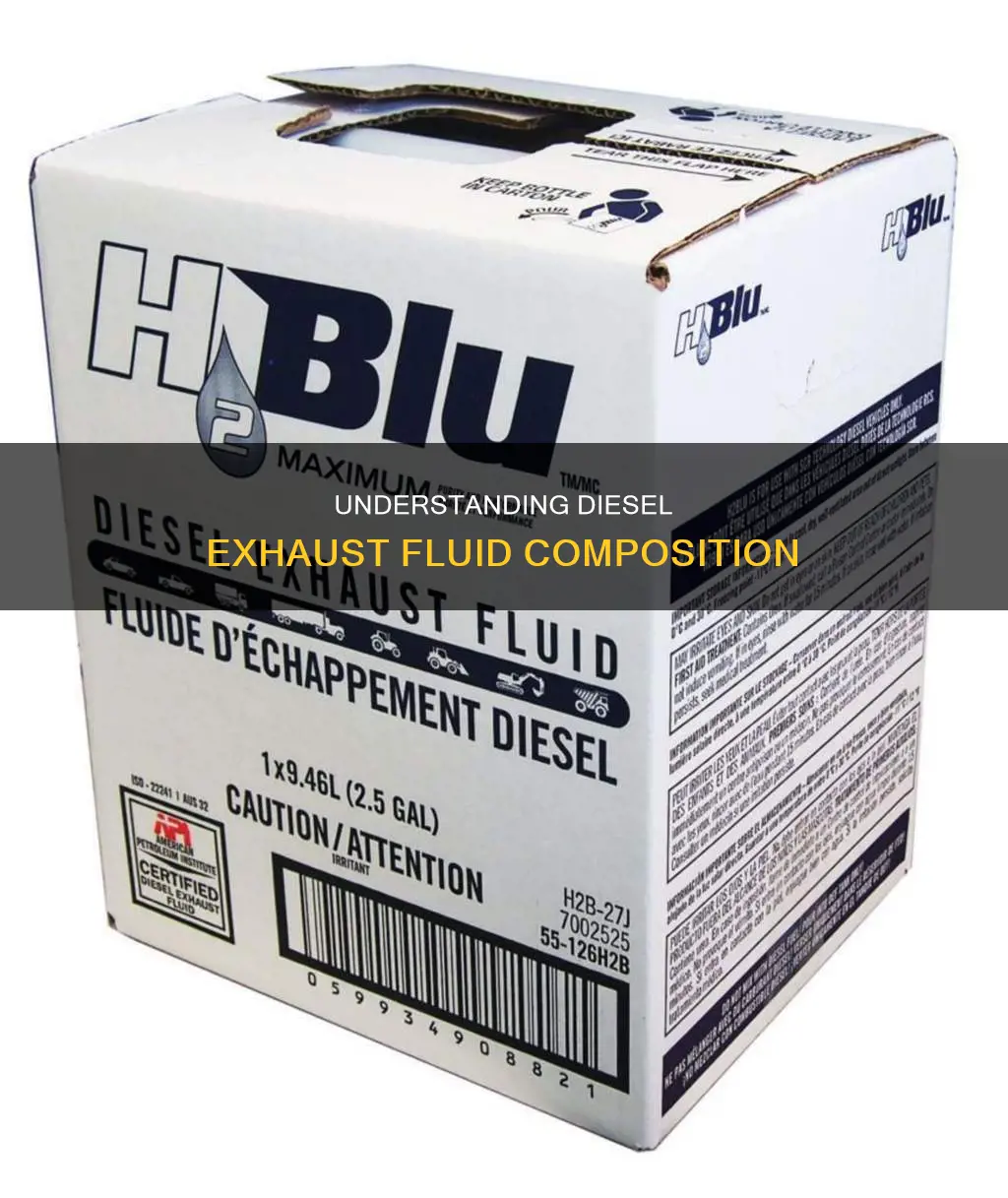 what is diesel exhaust fuel made of