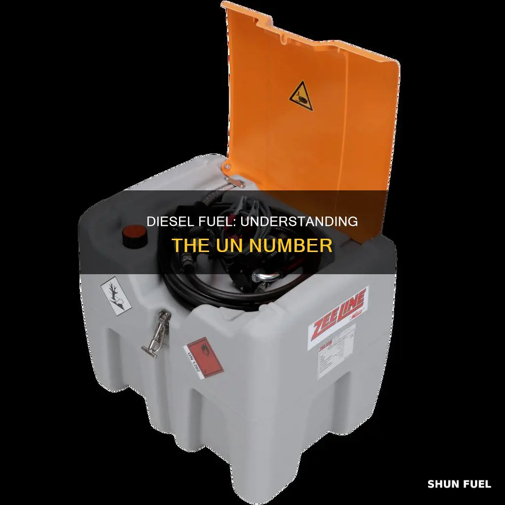 what is diesel fuel un number