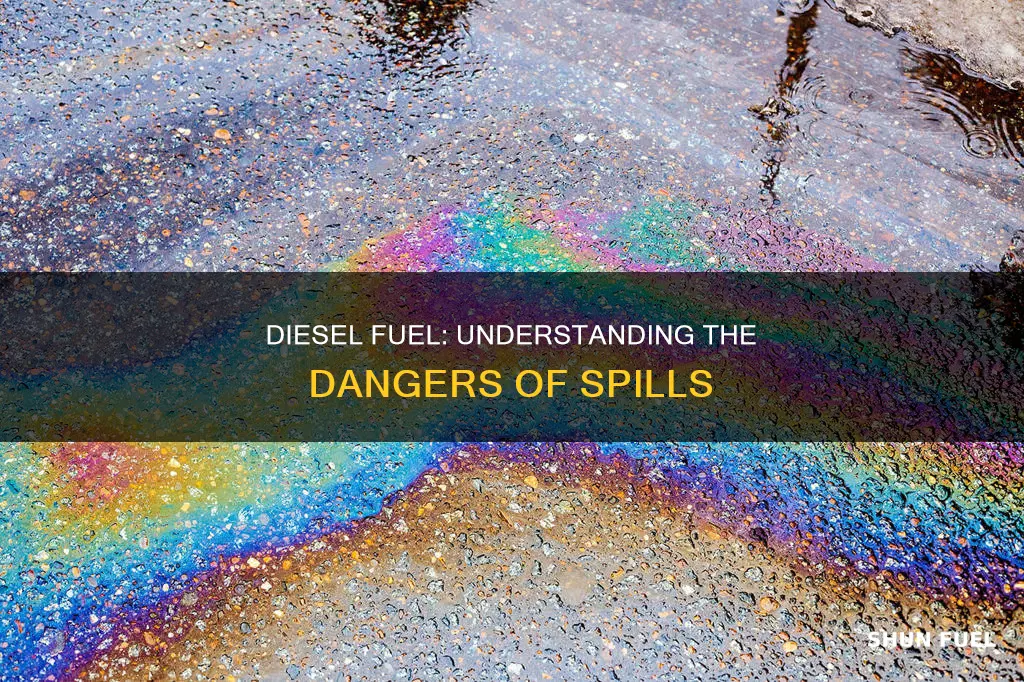 what is diesel fuel when spilt