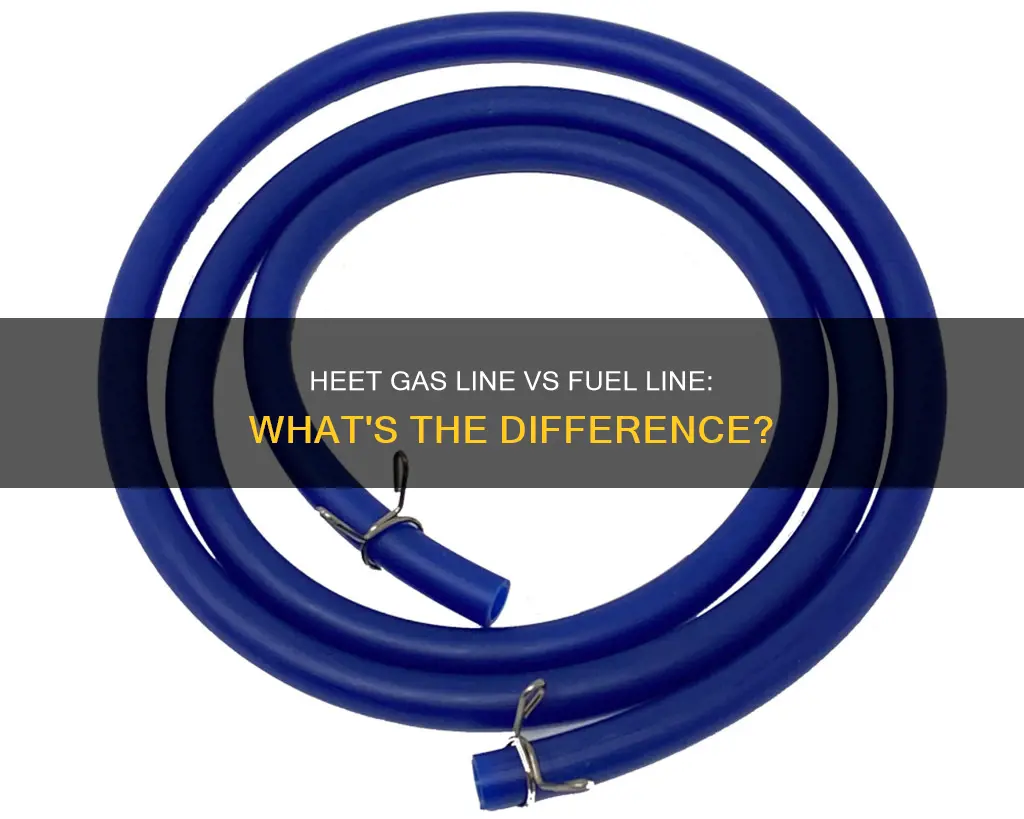 what is difference between heet gas line and fuel line