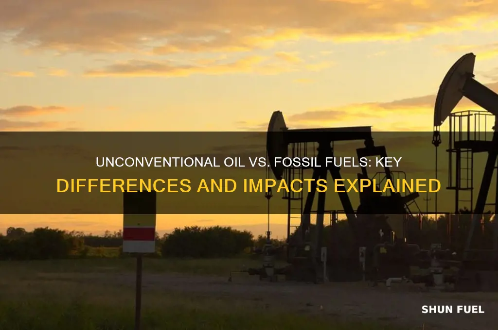 what is different about unconventional oil and fossil fuels