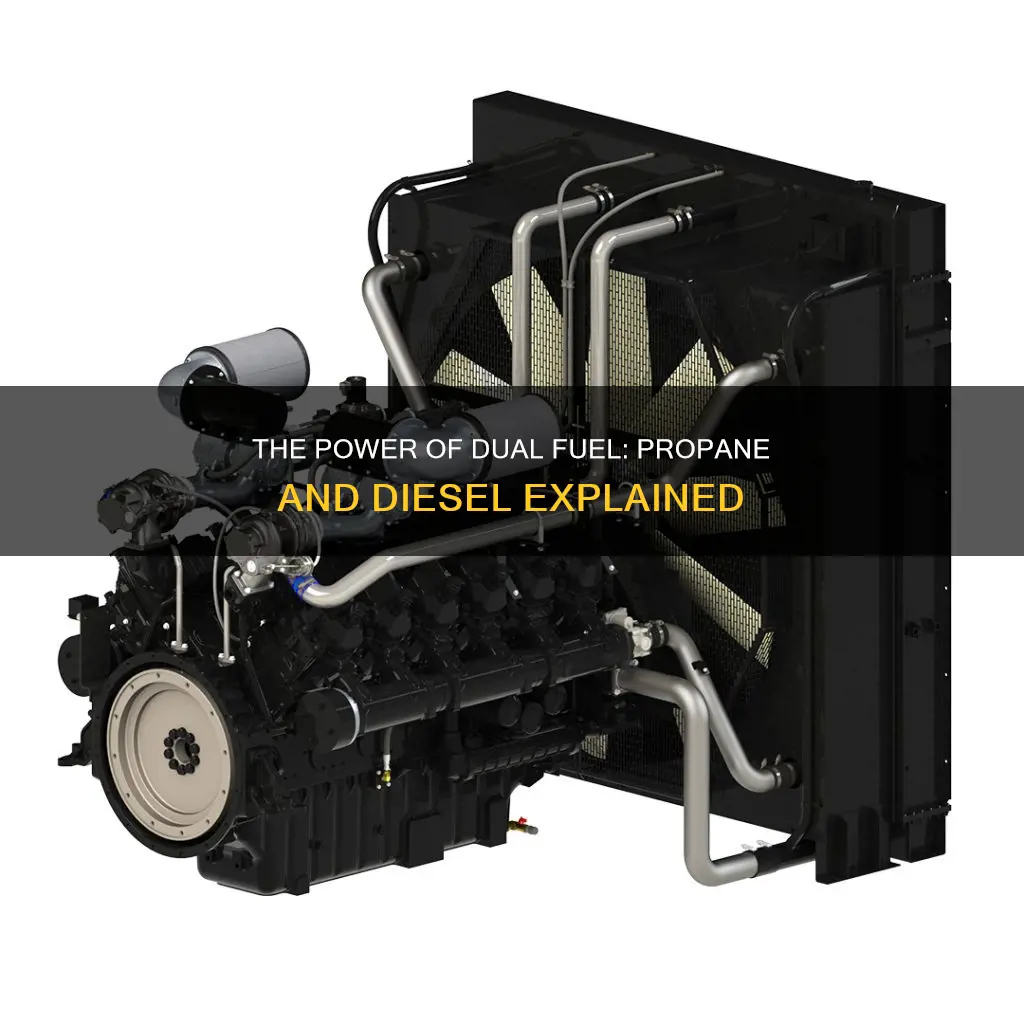 what is dual fuel propane diesel