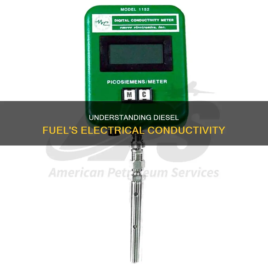 what is electrical conductivity of diesel fuel