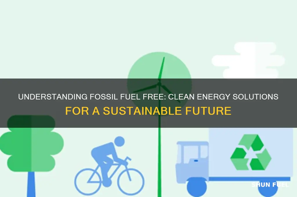 what is fossil fuel free