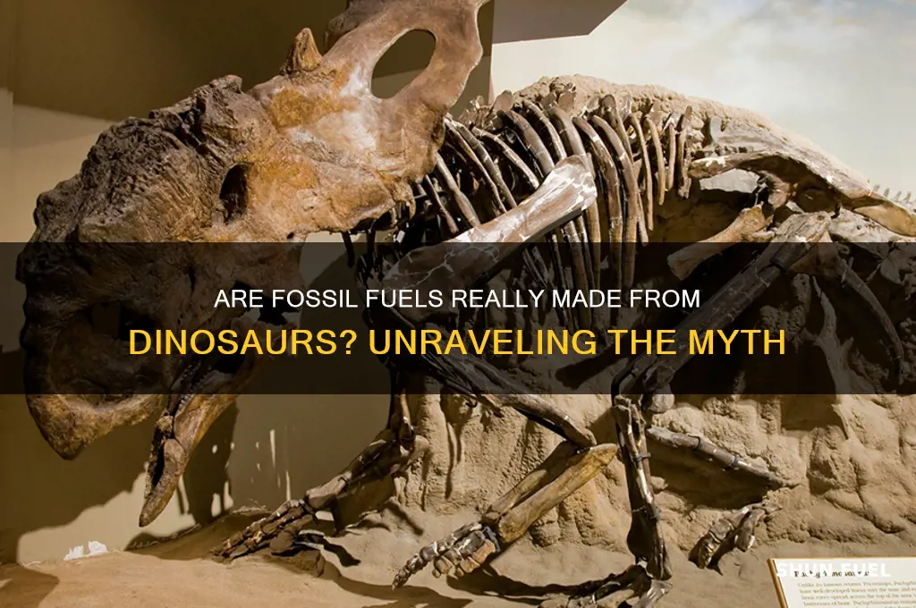 what is fossil fuel made of dinosaurs
