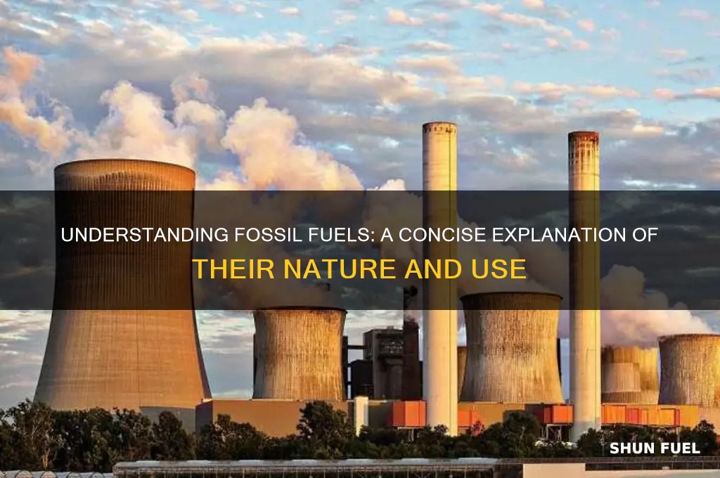 what is fossil fuel short answer