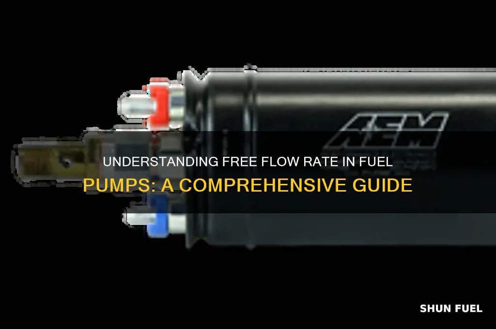 what is free flow rate for fuel pump mean