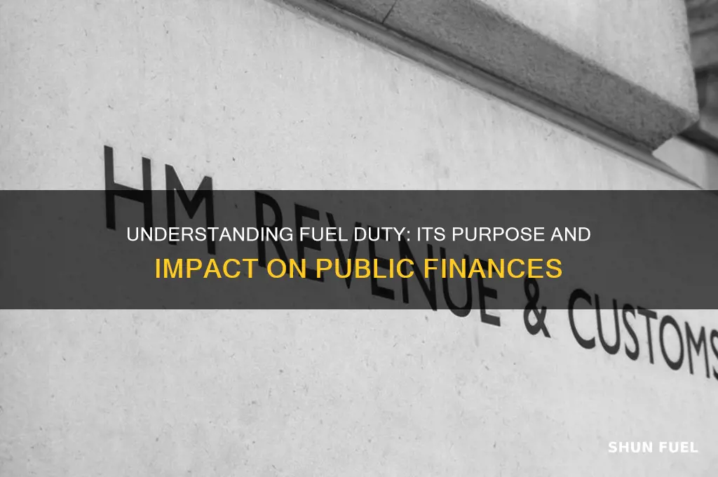 what is fuel duty used for