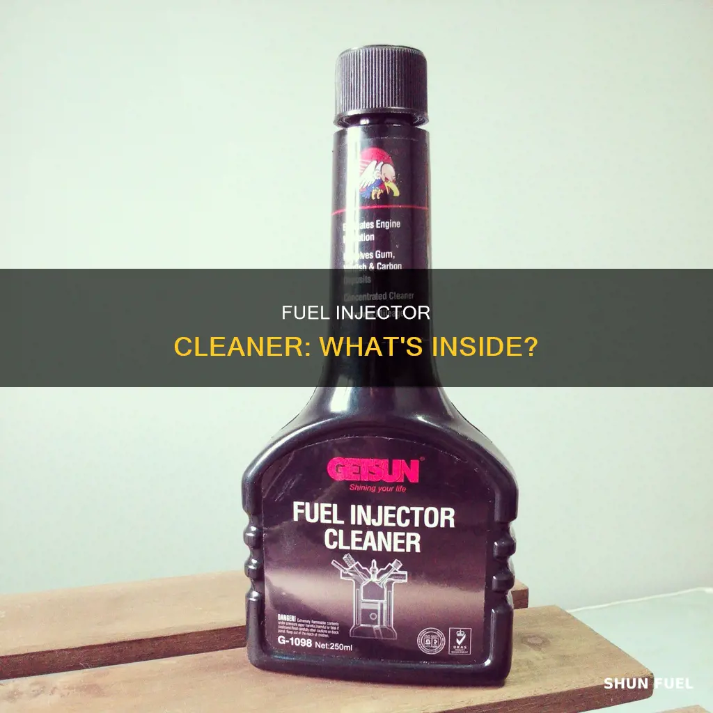 what is fuel injector cleaner made from