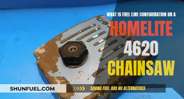 Fuel Line Configuration: Homelite 4620 Chainsaw Guide