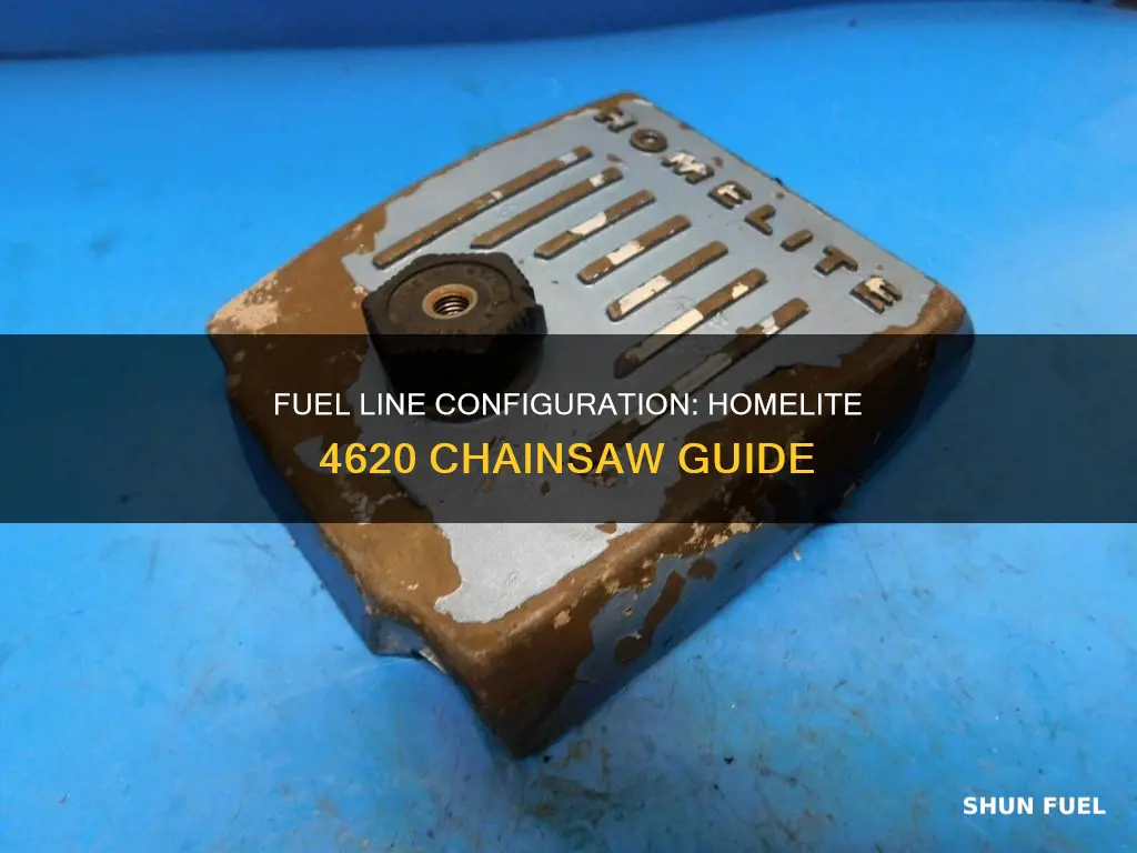 what is fuel line configuration on a homelite 4620 chainsaw