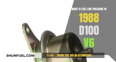 Understanding Fuel Line Pressure in 1988 D100 V6 Engines