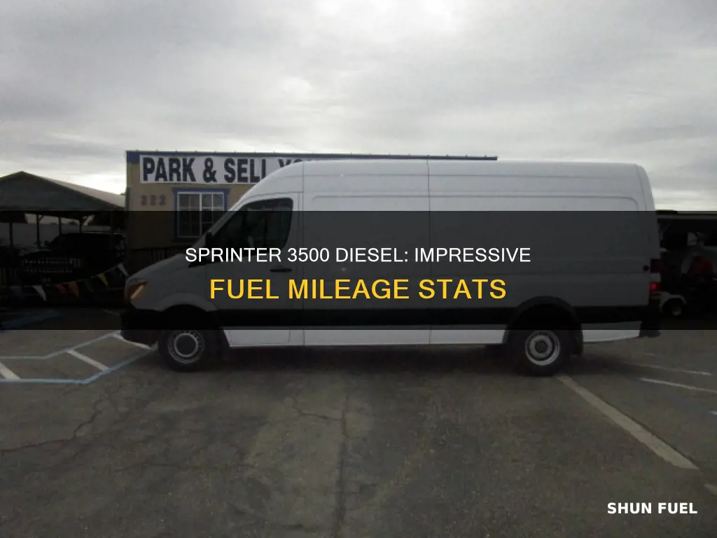 what is fuel mileage of sprinter 3500 diesel