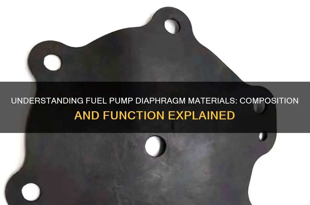 what is fuel pump diaphragm made of