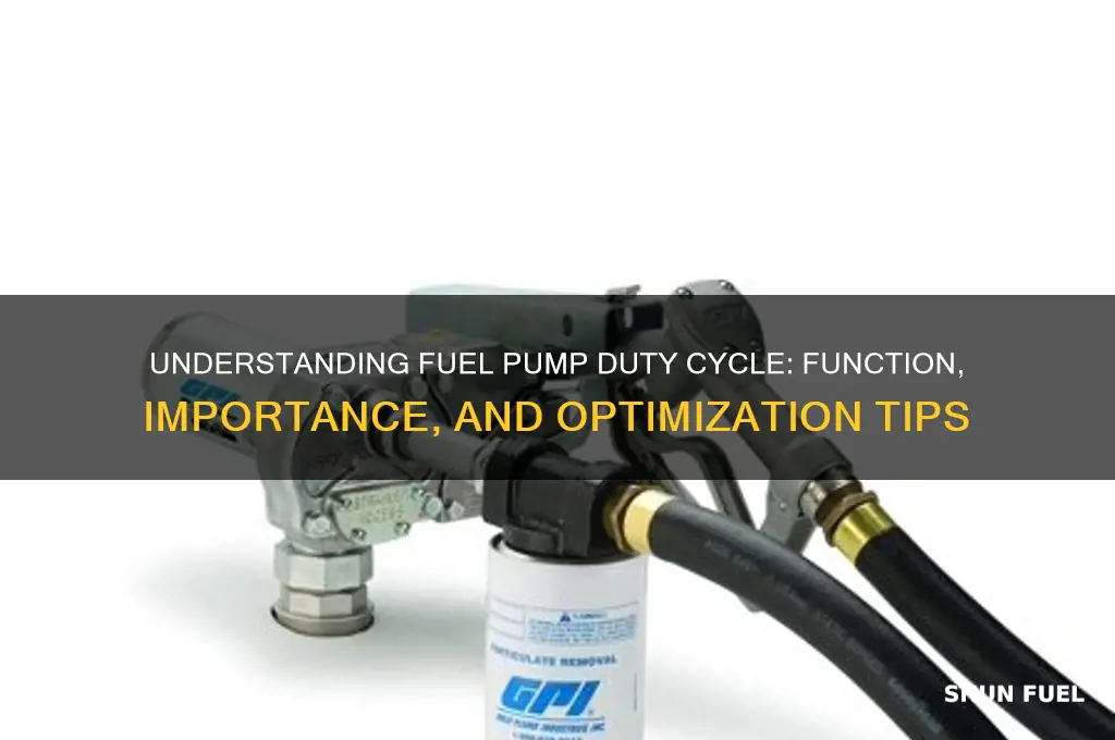what is fuel pump duty cycle