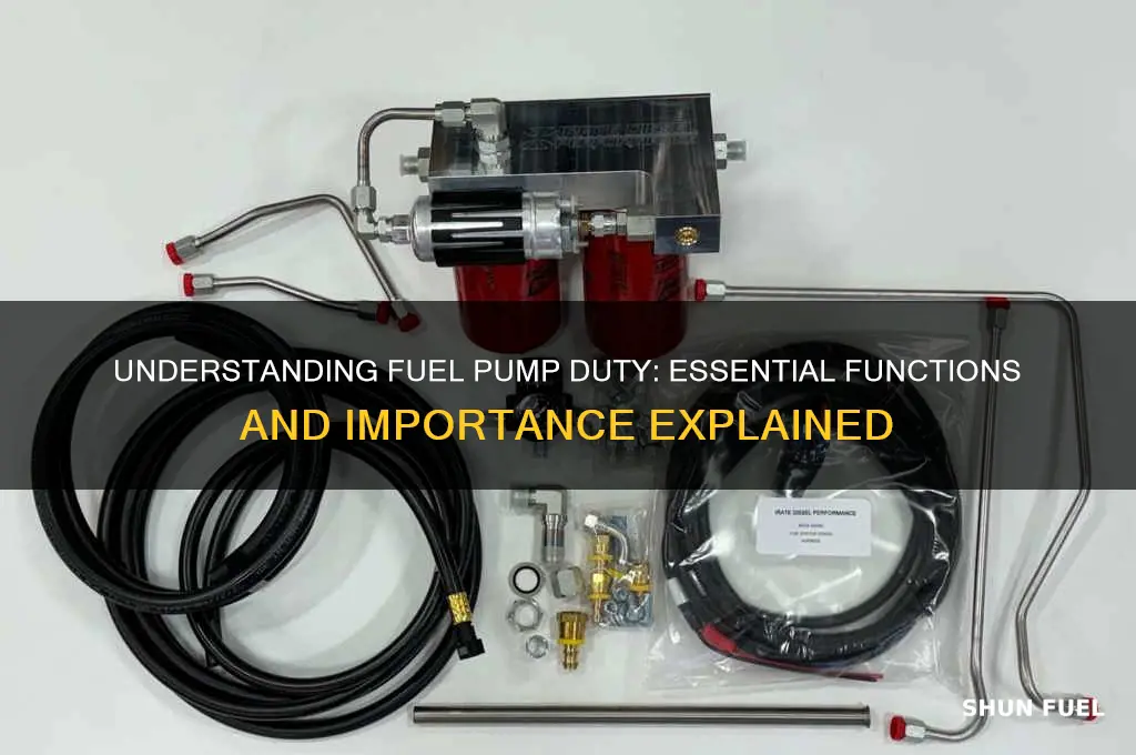 what is fuel pump duty