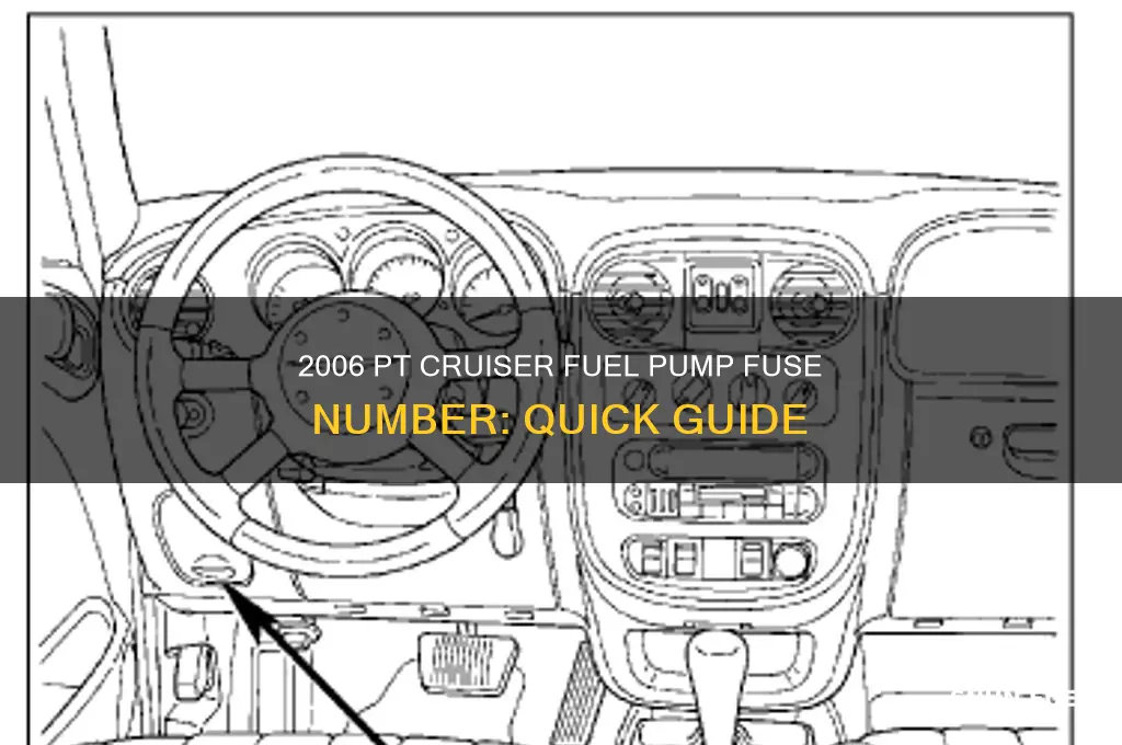 what is fuel pump fuse number for 2006 pt cruiser