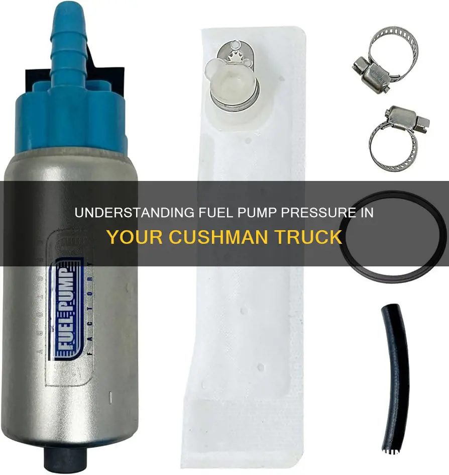 what is fuel pump pressure cushman truck