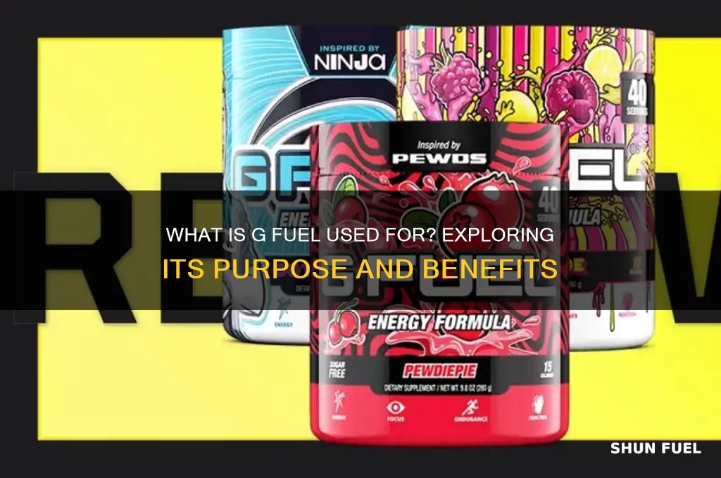 what is g fuel used for