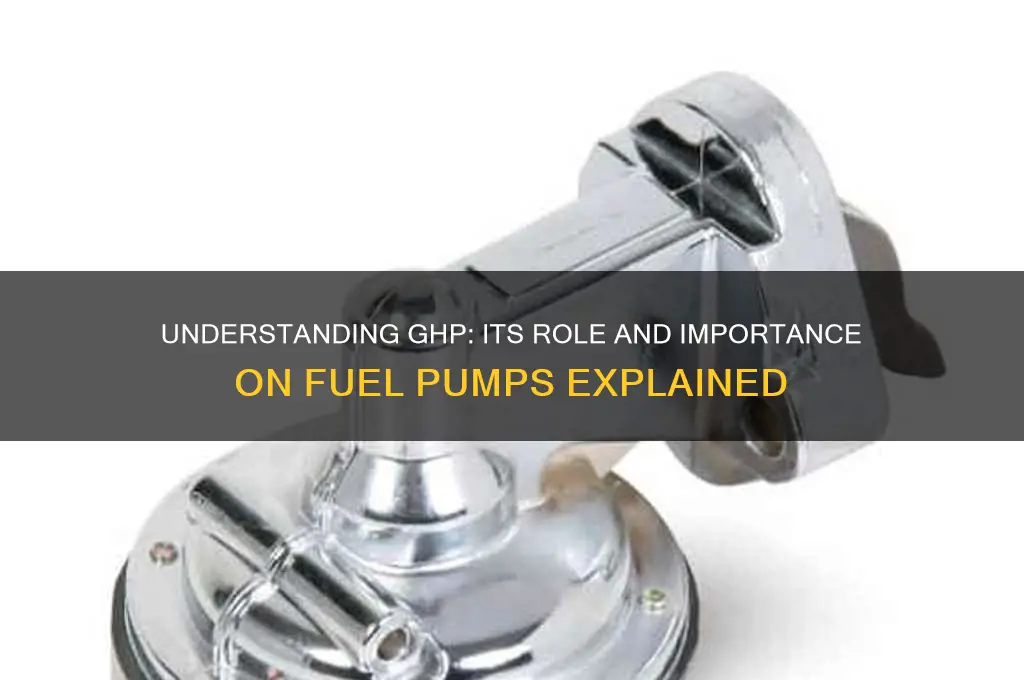 what is ghp on a fuel pump