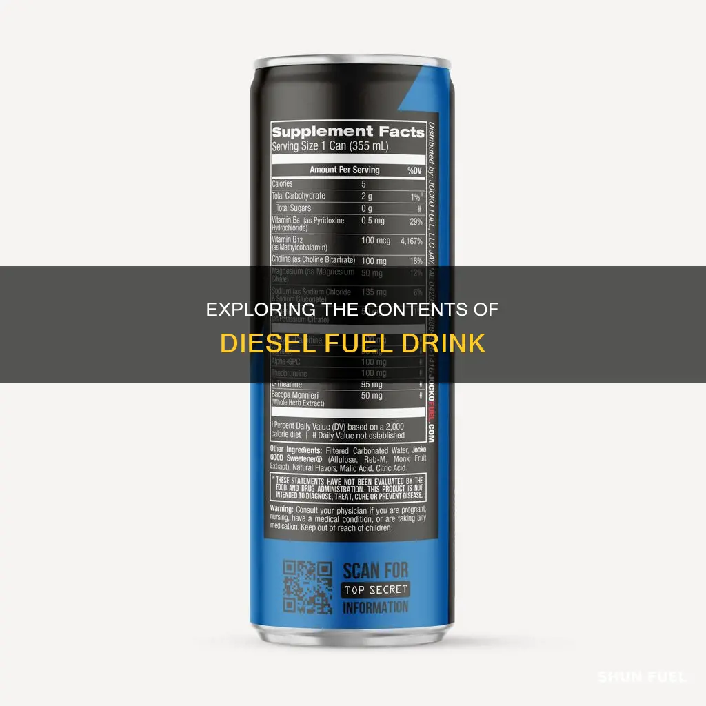 what is in a diesel fuel drink