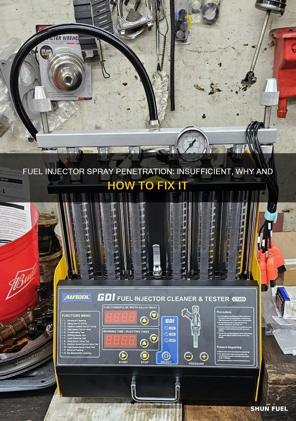 what is insufficient fuel injector spray penetration