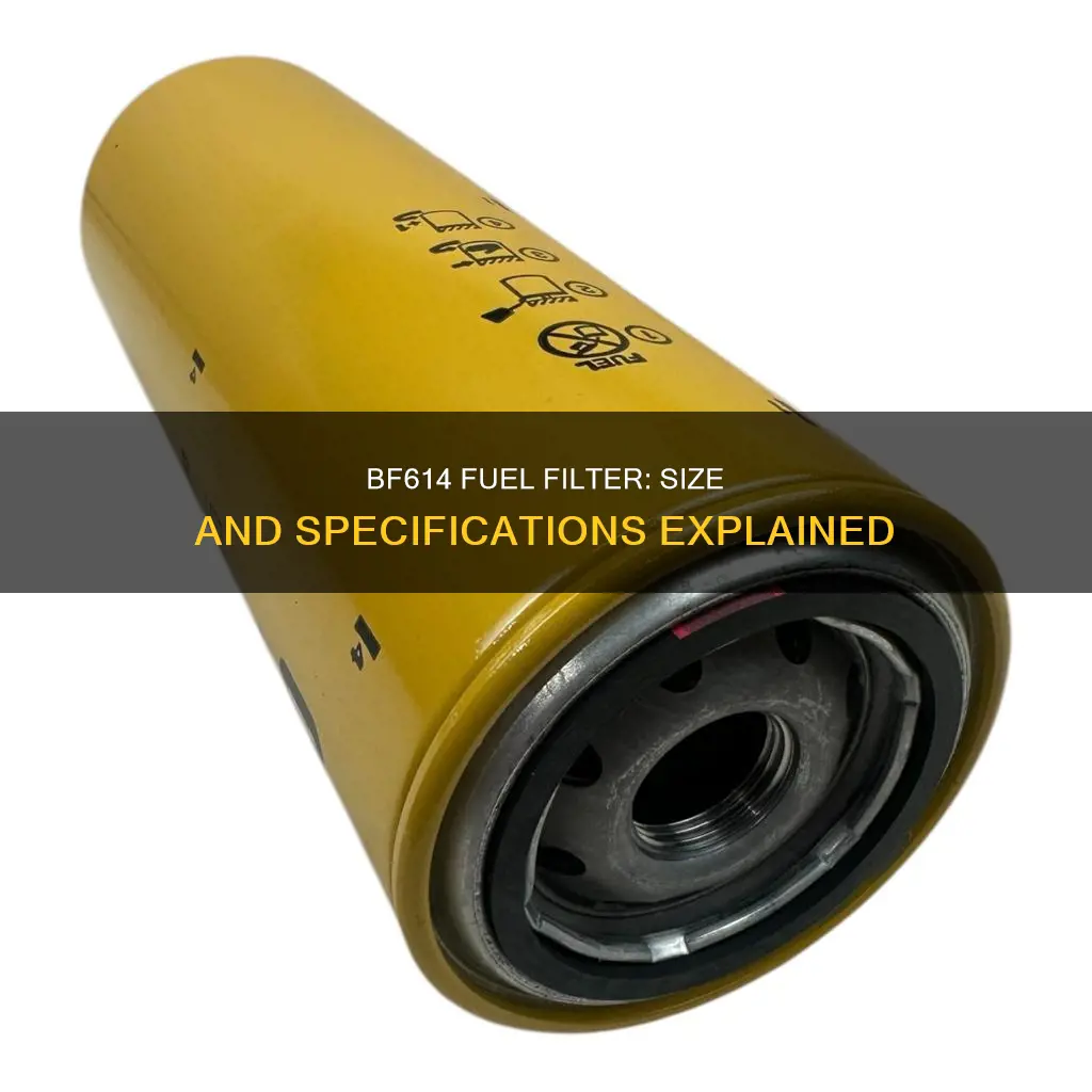 what is mesurments of bf614 fuel filter