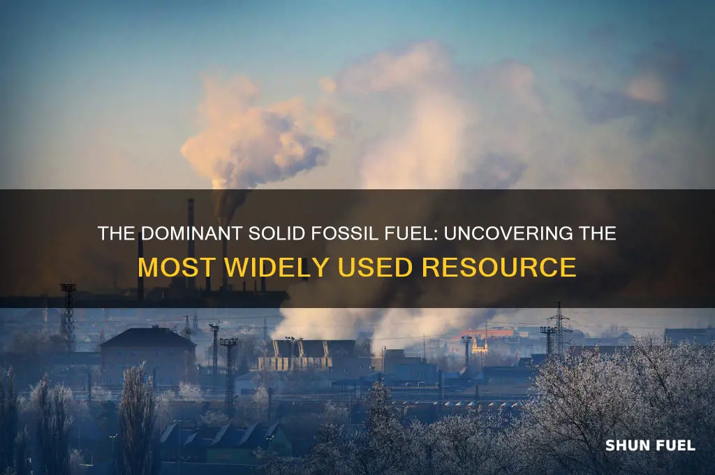 what is most widely used of the solid fossil fuels