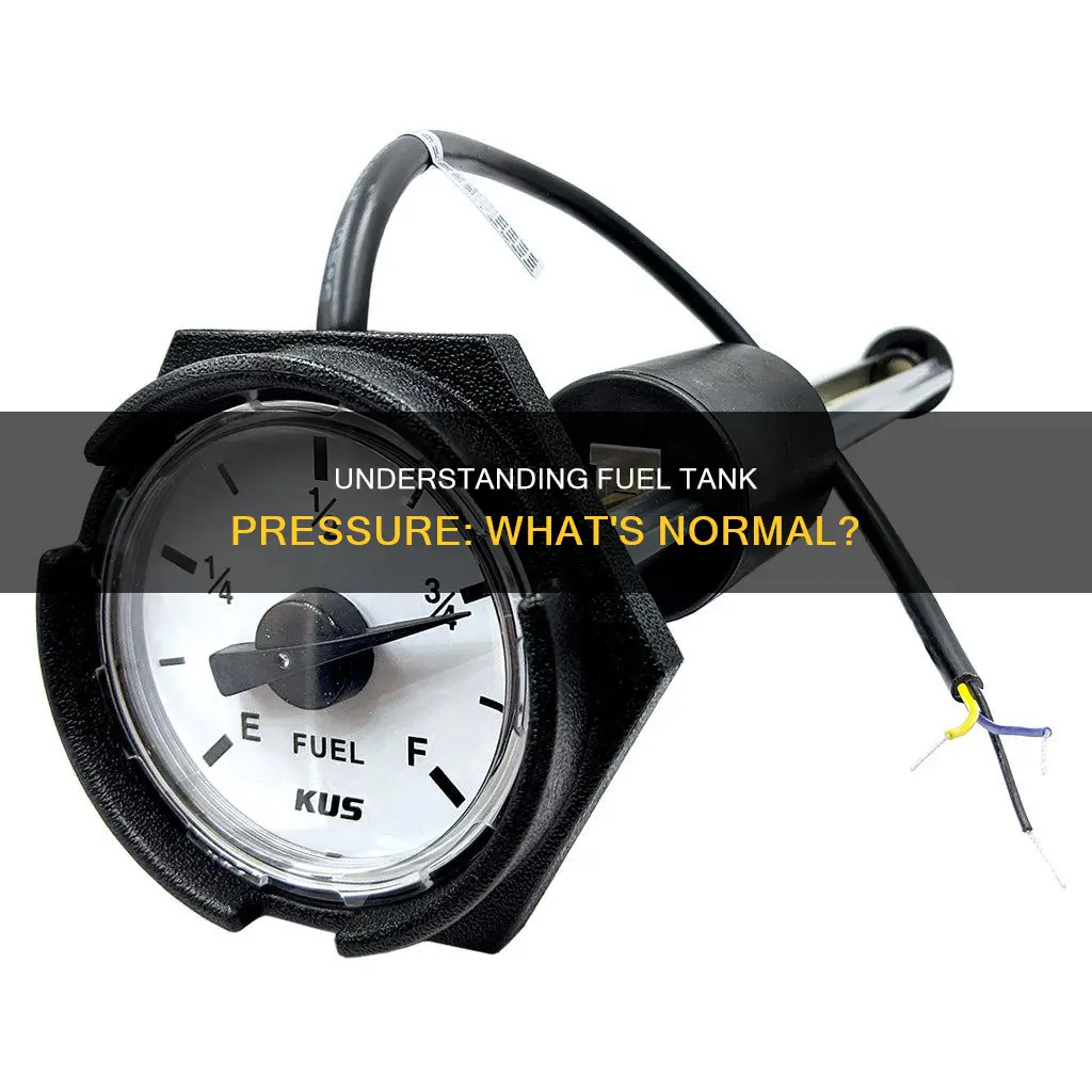 what is normal fuel tank pressure