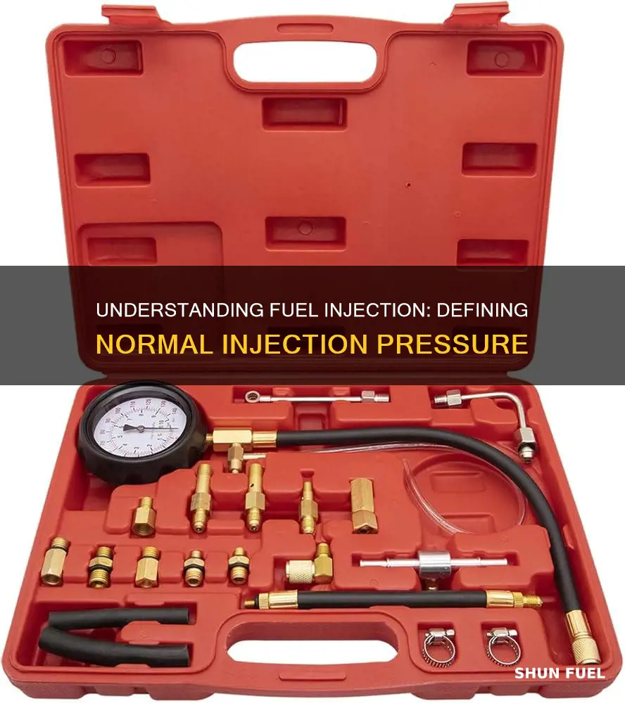 what is normal pressure for fuel injection