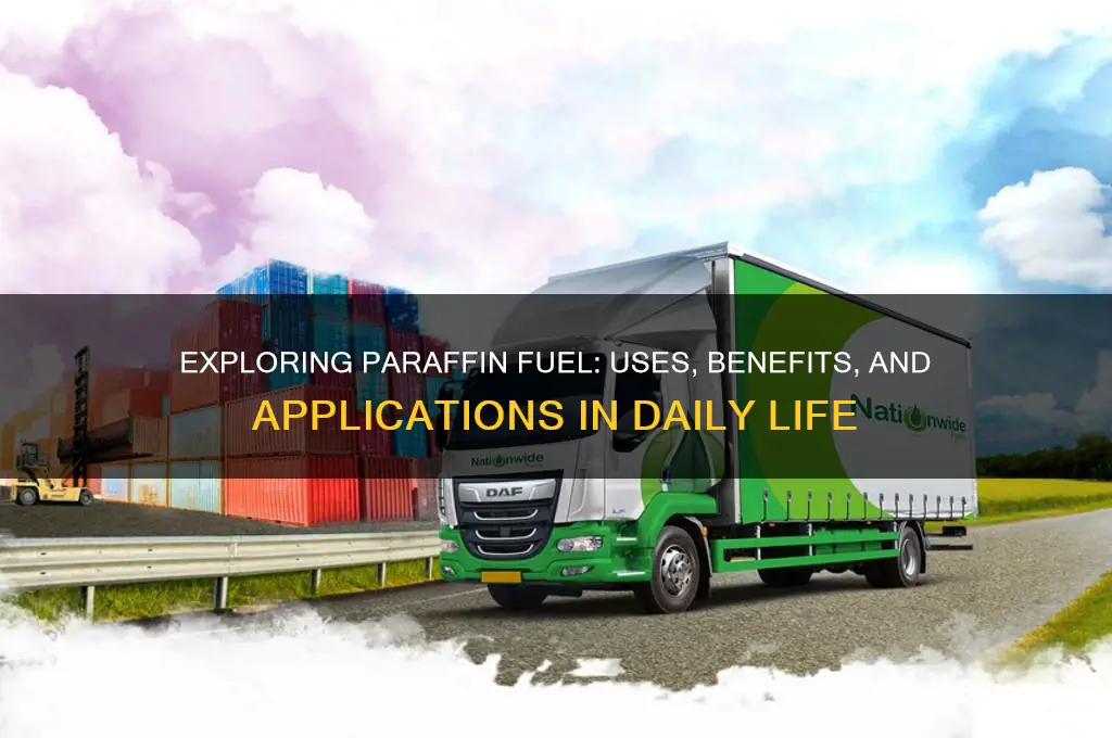 what is paraffin fuel used for