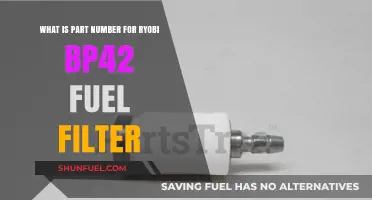 Finding the Right Part Number for Ryobi BP42 Fuel Filter