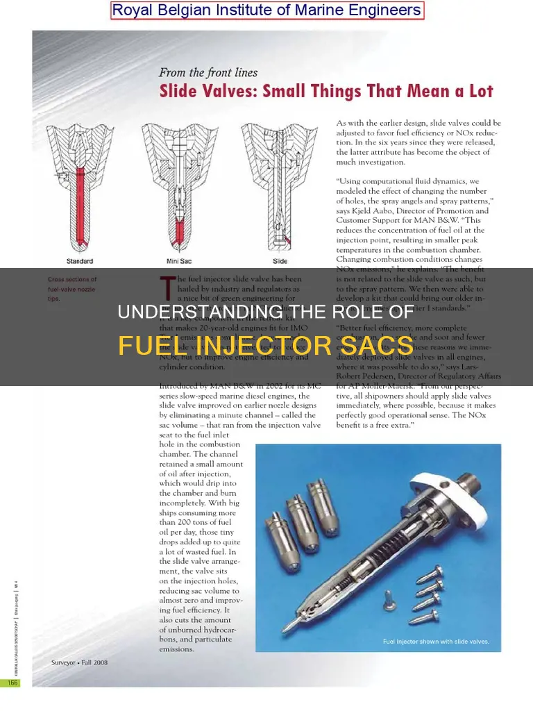 what is sac in fuel injectors