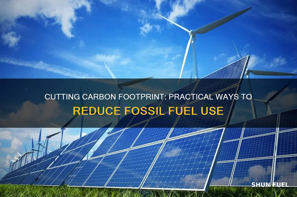 what is some way i can reduce my fossil fuels