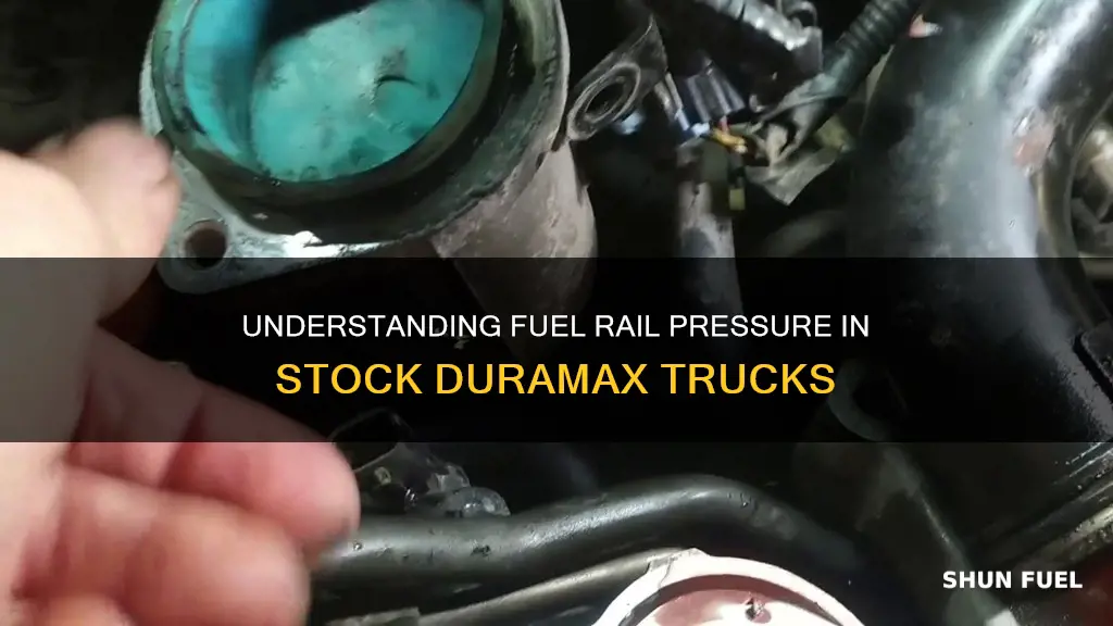 what is stock duramax lly fuel rail pressure at load